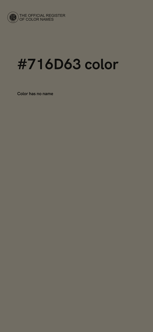 #716D63 color image
