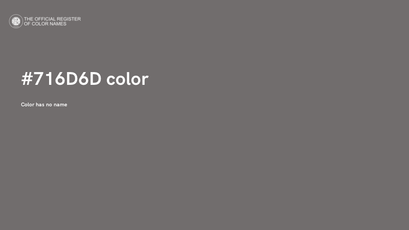 #716D6D color image