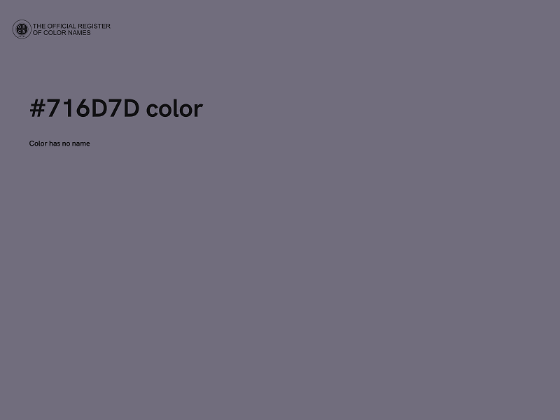 #716D7D color image