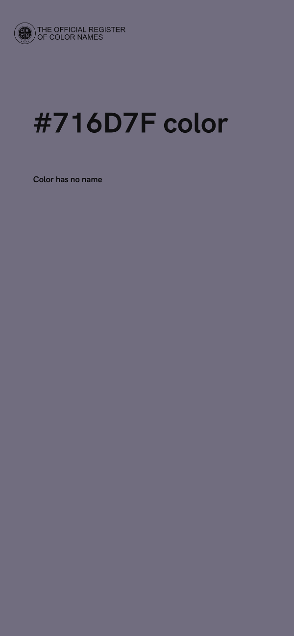#716D7F color image