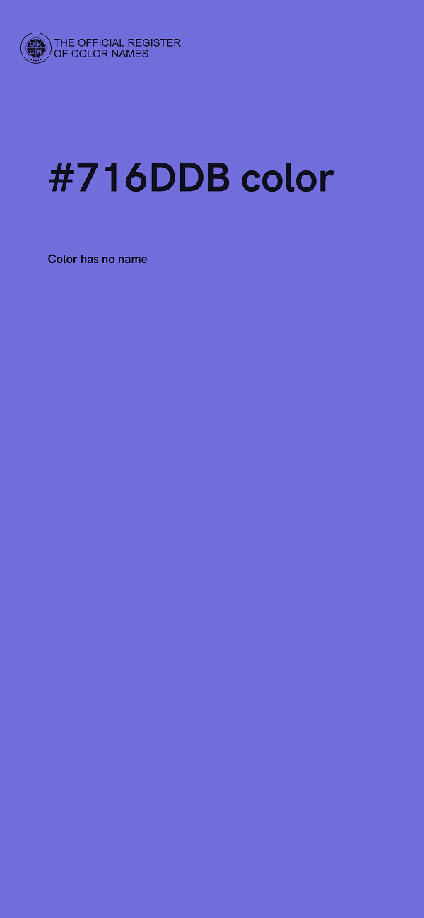 #716DDB color image
