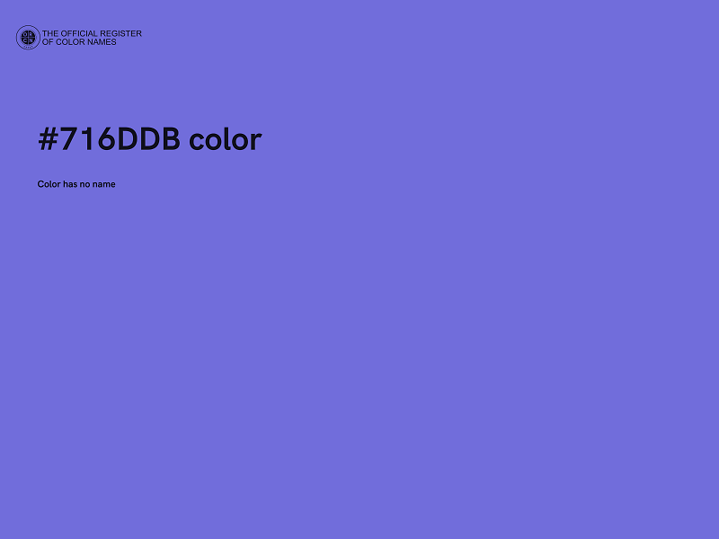 #716DDB color image