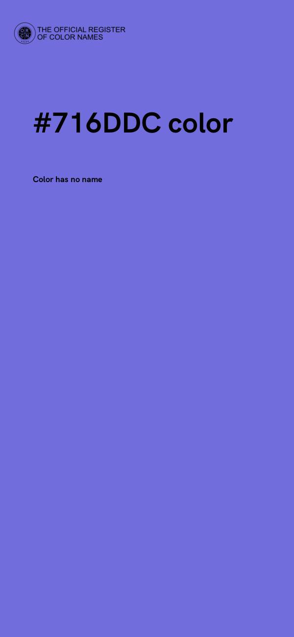 #716DDC color image