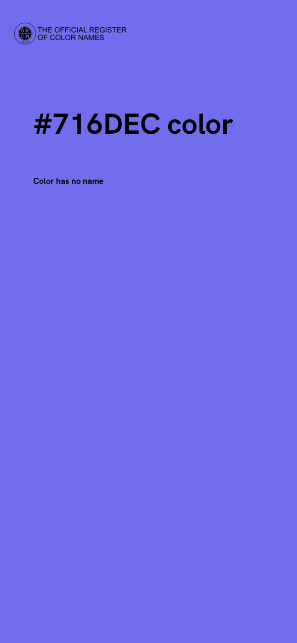 #716DEC color image