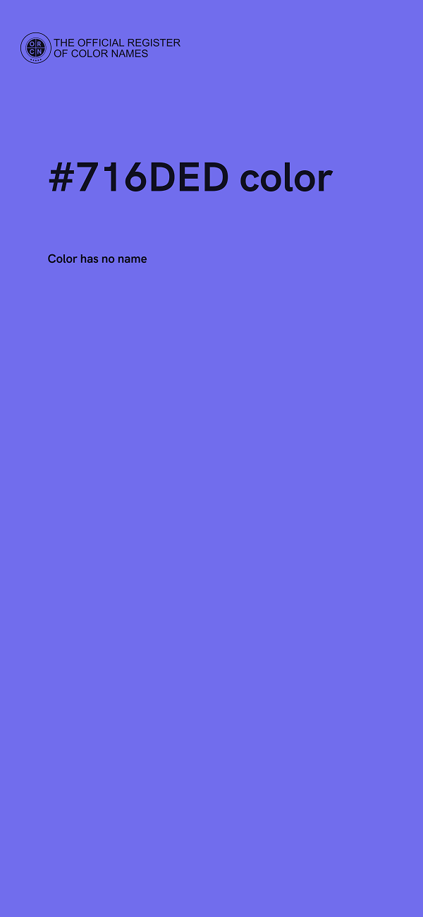 #716DED color image