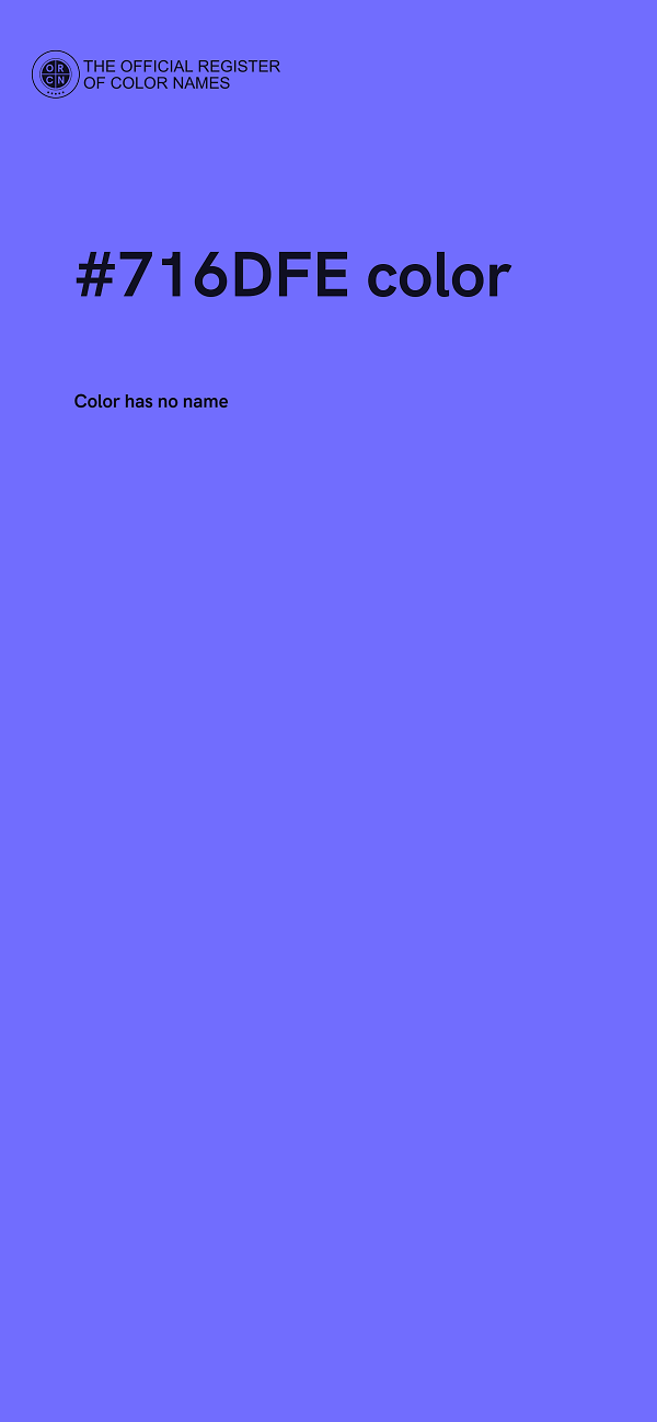#716DFE color image
