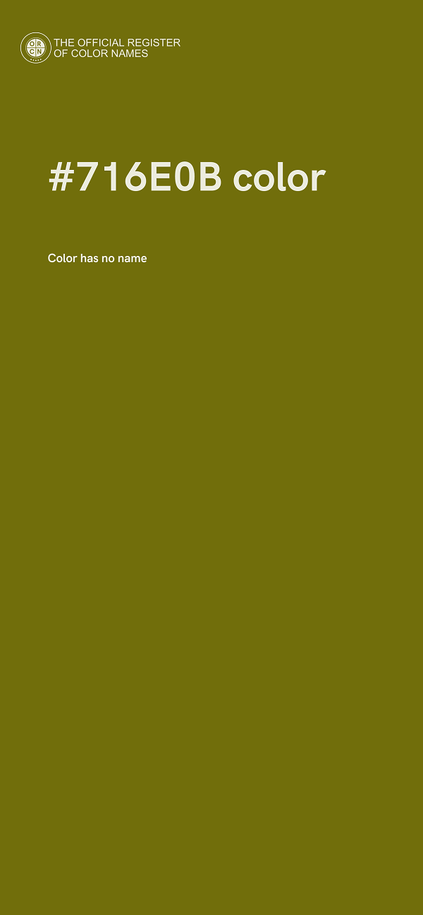 #716E0B color image