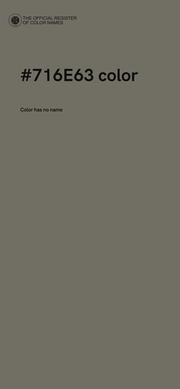 #716E63 color image