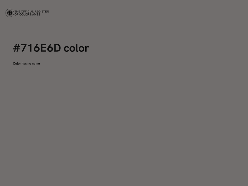 #716E6D color image