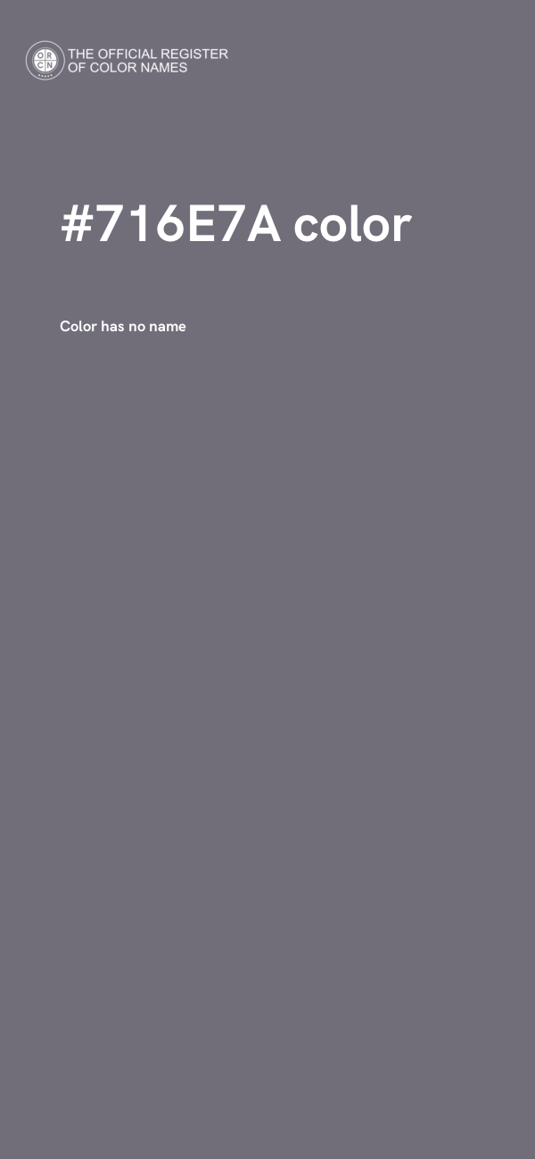 #716E7A color image