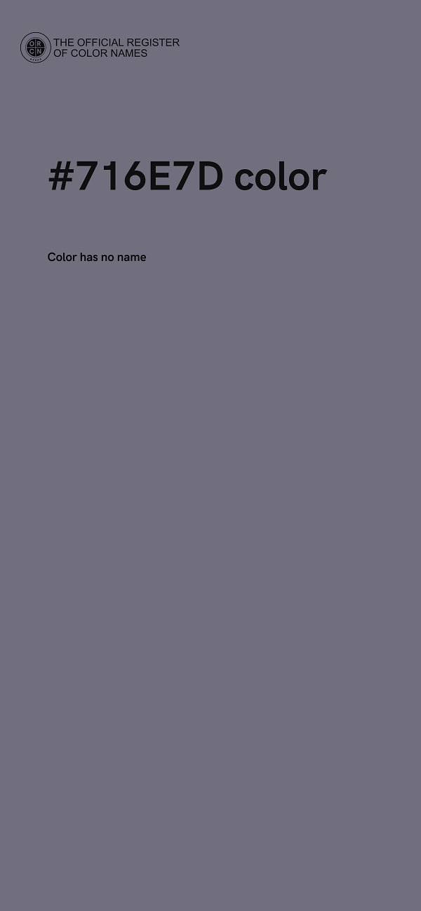 #716E7D color image