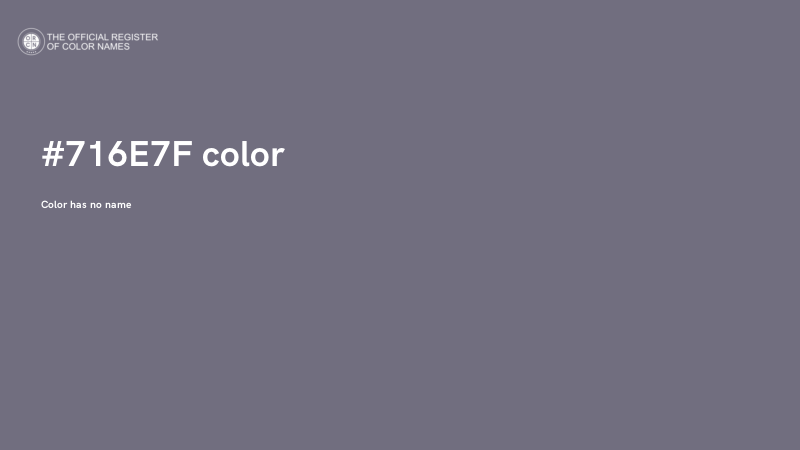 #716E7F color image