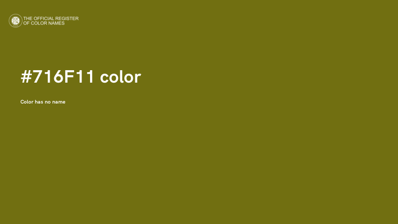 #716F11 color image