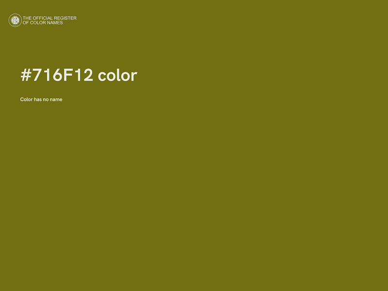 #716F12 color image