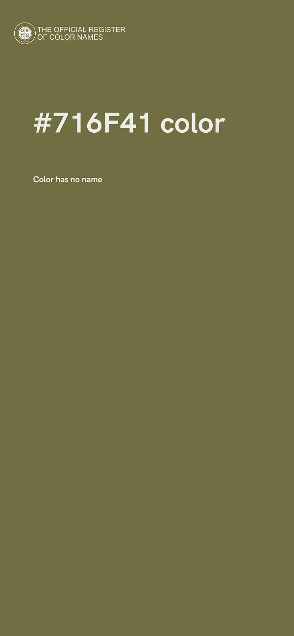 #716F41 color image