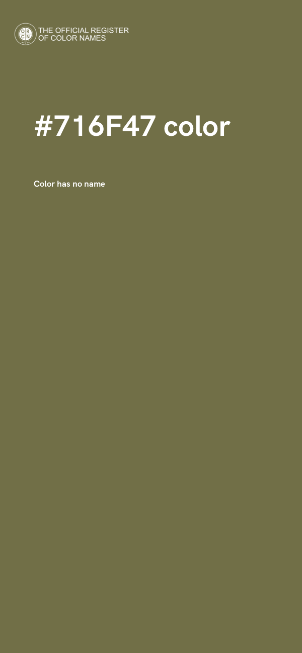 #716F47 color image