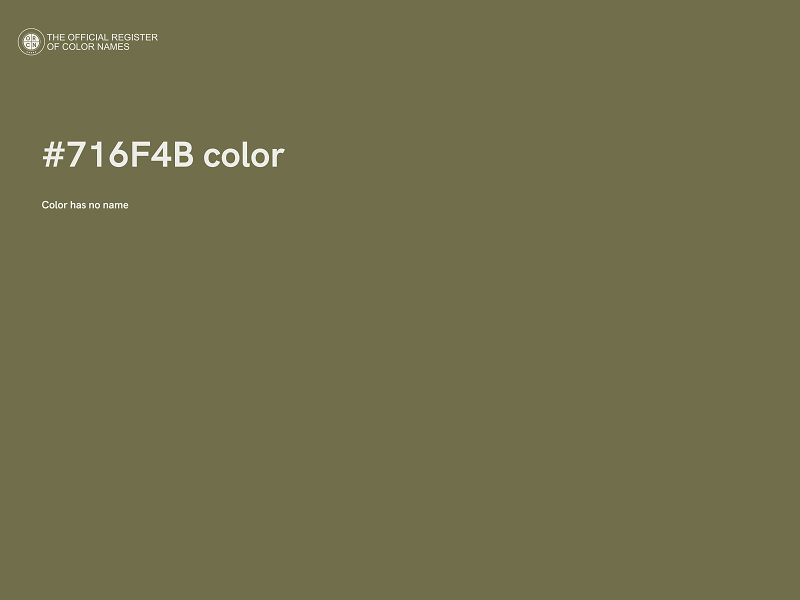 #716F4B color image