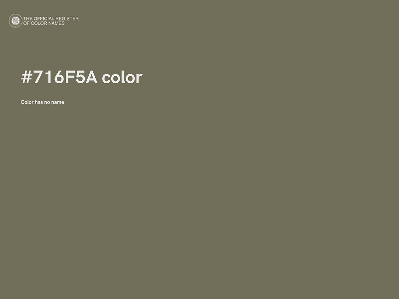 #716F5A color image