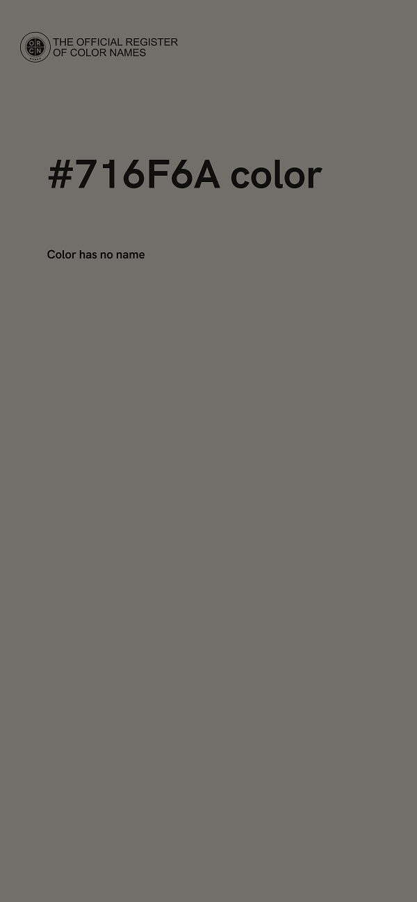 #716F6A color image