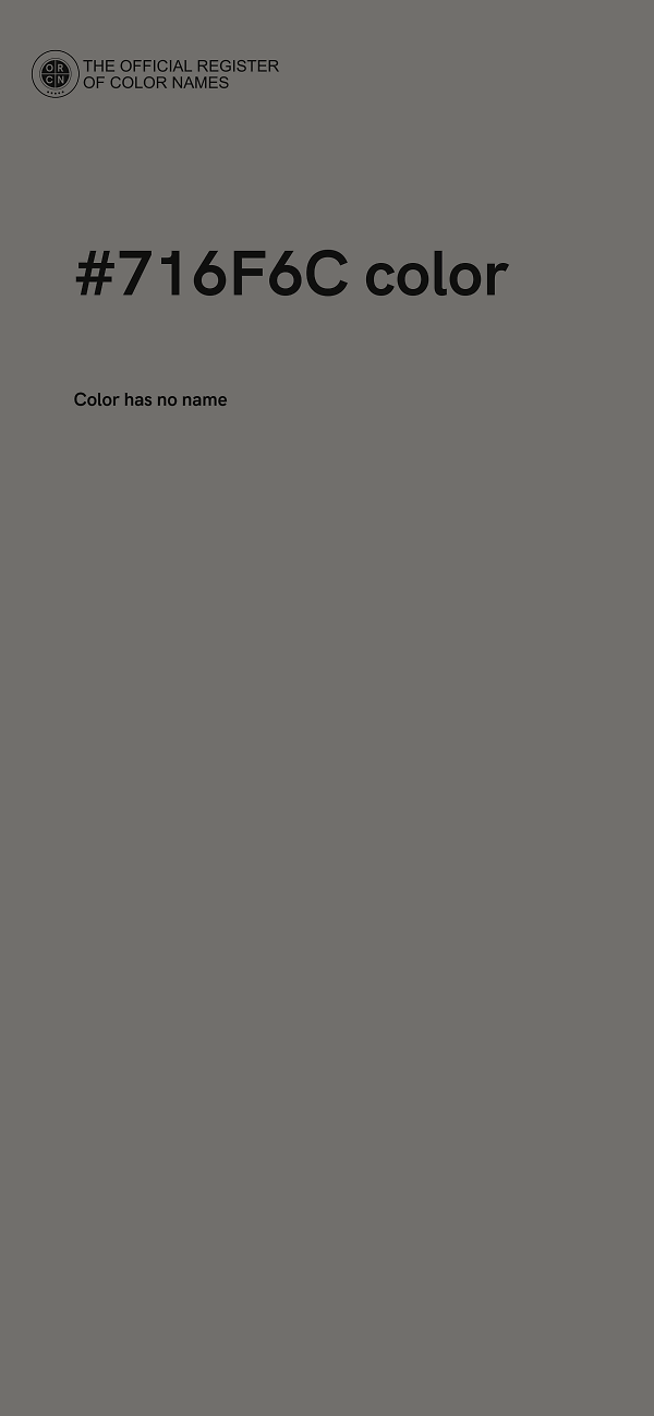 #716F6C color image