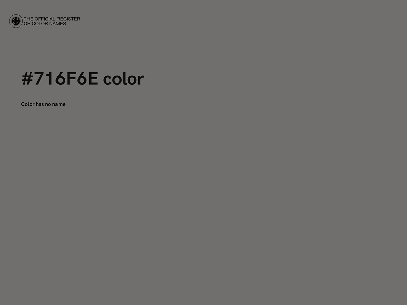 #716F6E color image