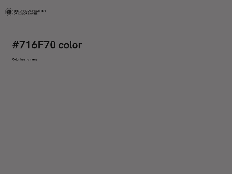 #716F70 color image