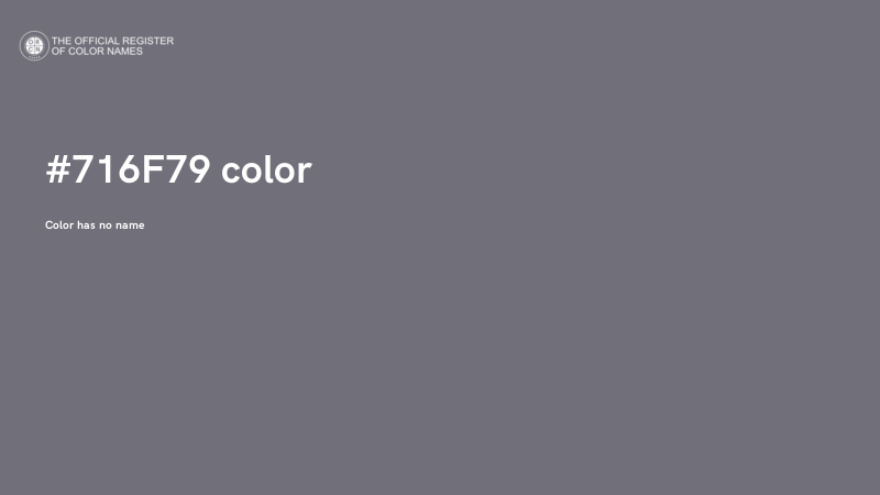 #716F79 color image