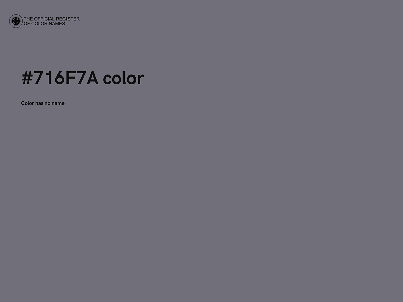 #716F7A color image