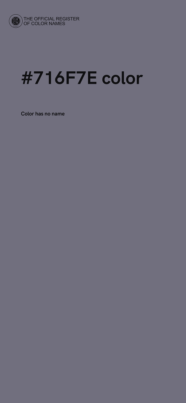 #716F7E color image