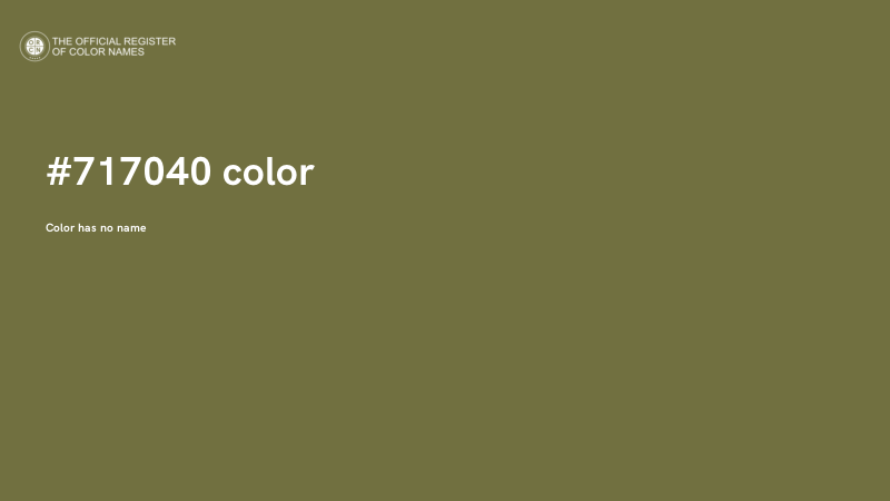 #717040 color image