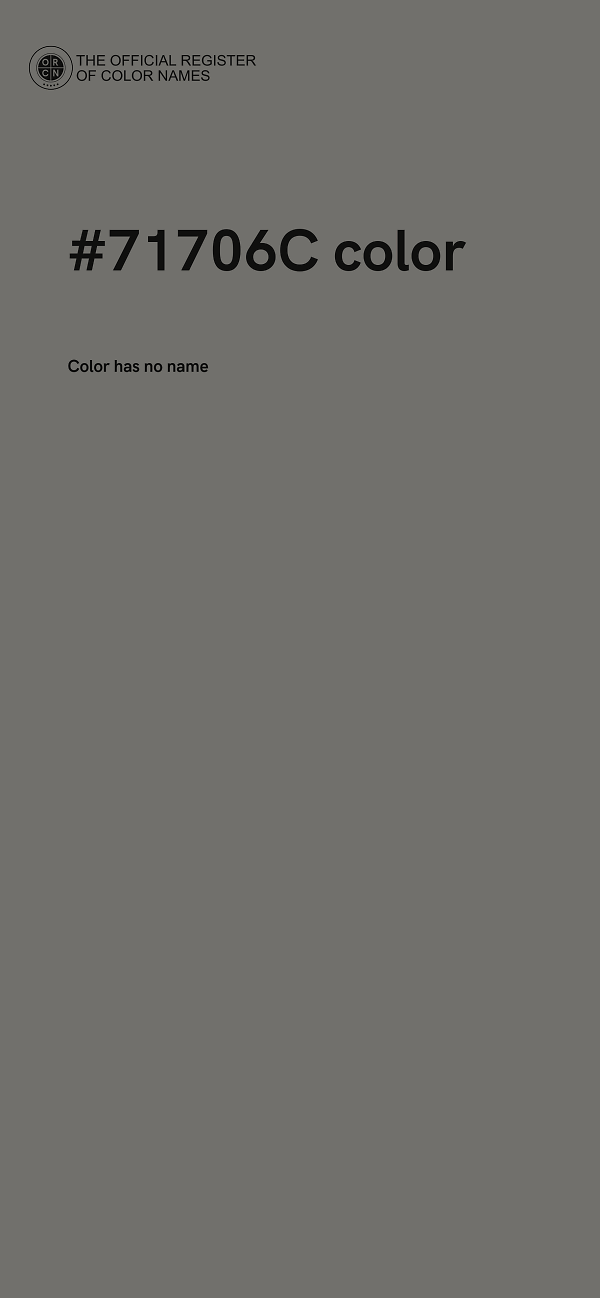 #71706C color image