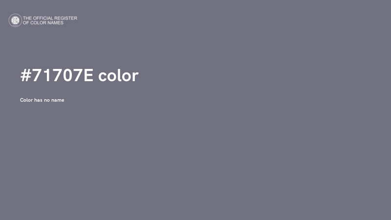 #71707E color image