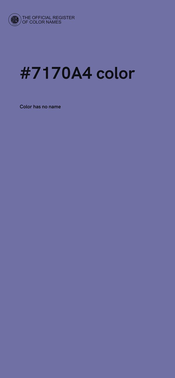 #7170A4 color image