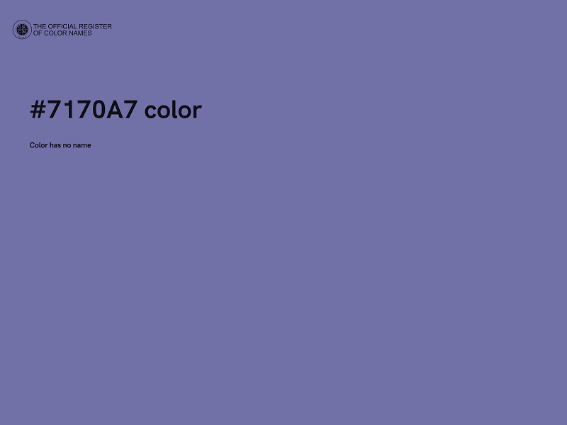 #7170A7 color image