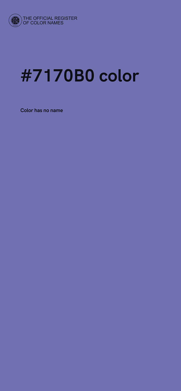 #7170B0 color image