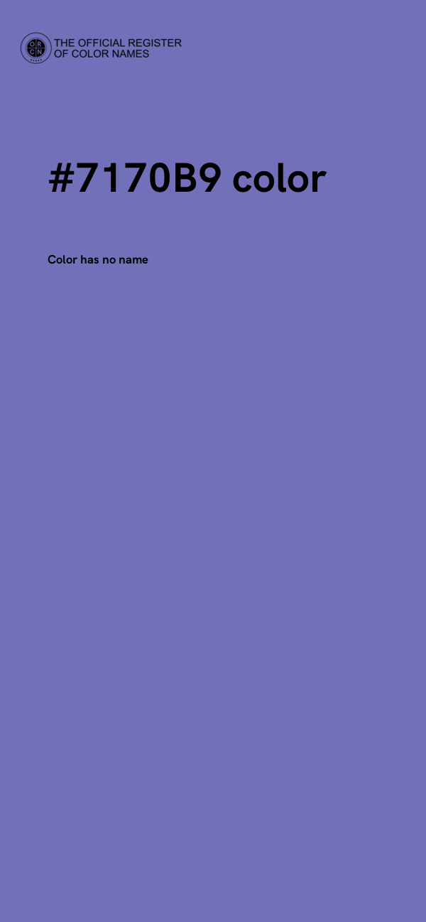 #7170B9 color image