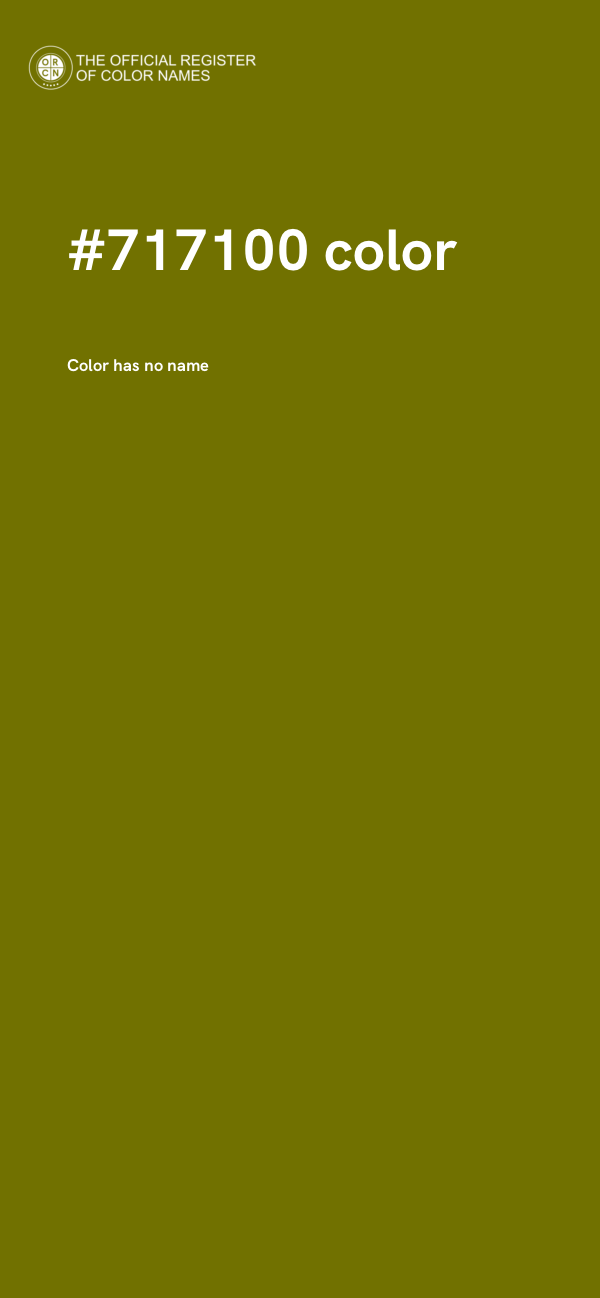 #717100 color image