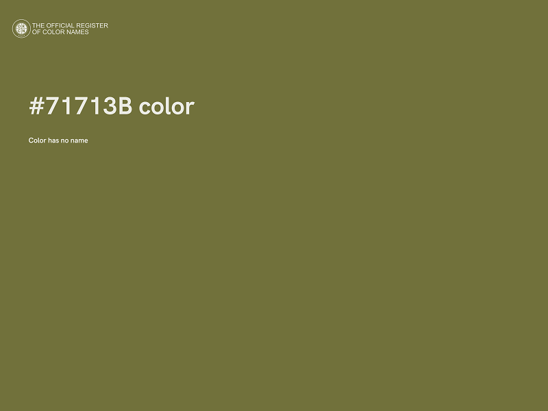 #71713B color image