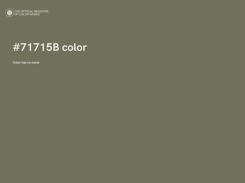 #71715B color image