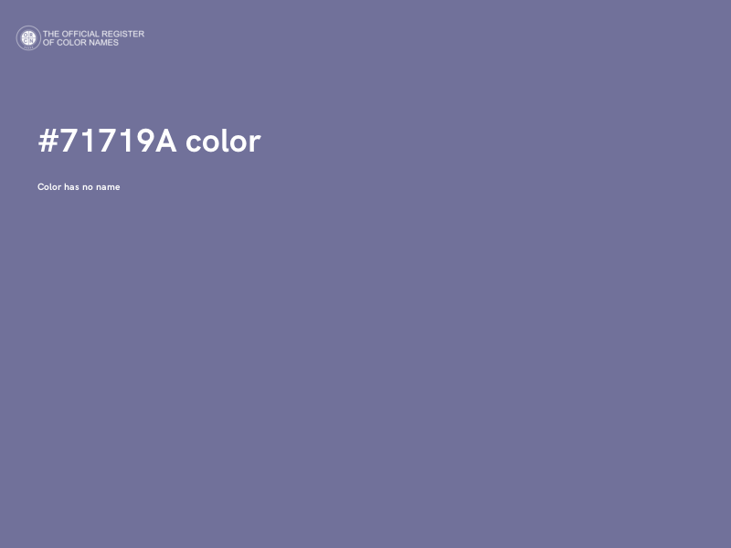 #71719A color image