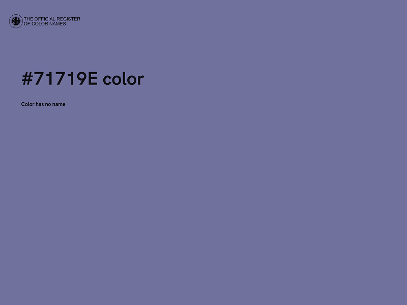 #71719E color image