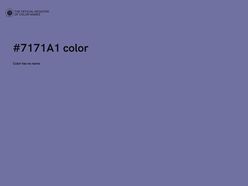 #7171A1 color image