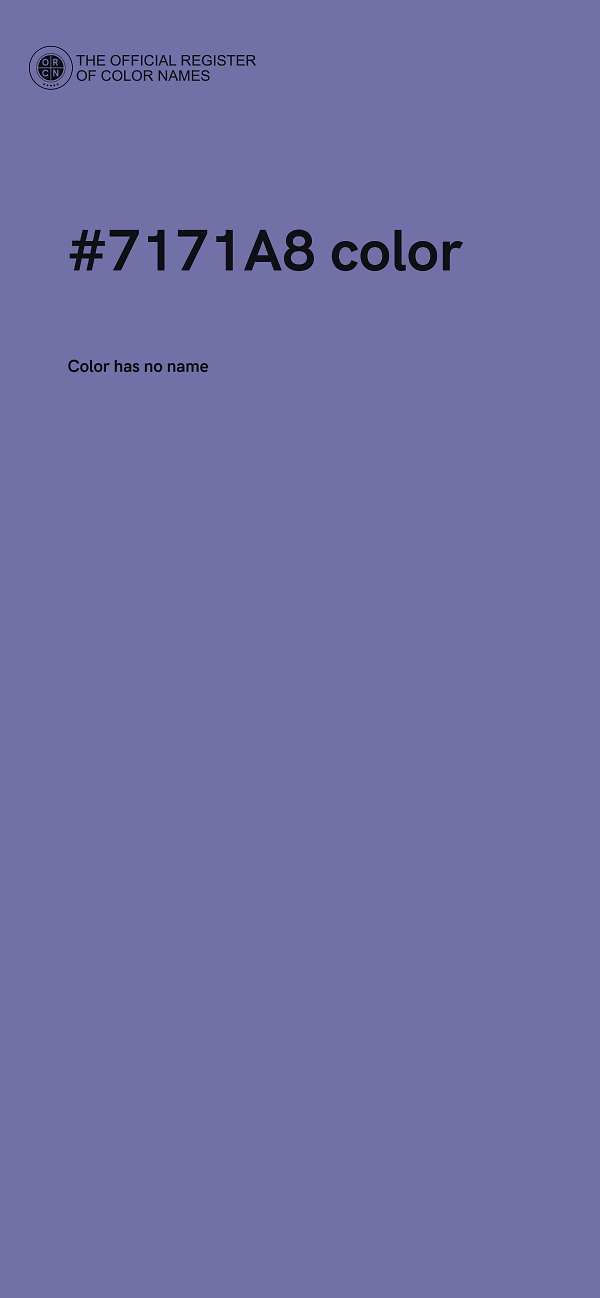 #7171A8 color image