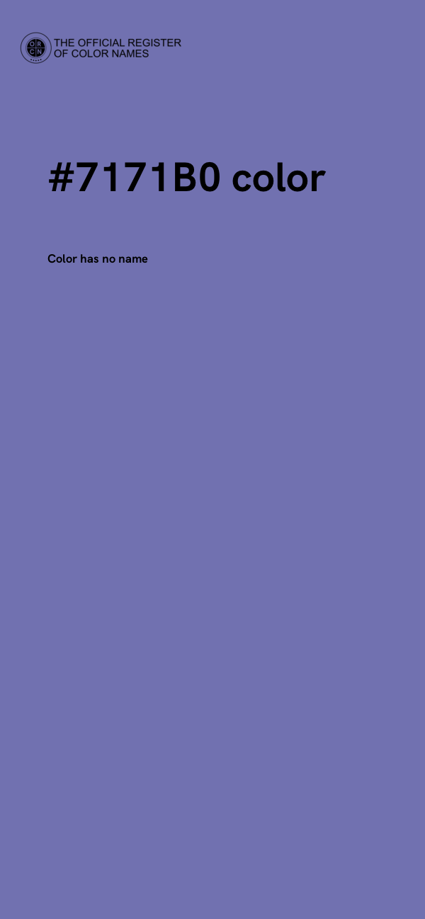 #7171B0 color image
