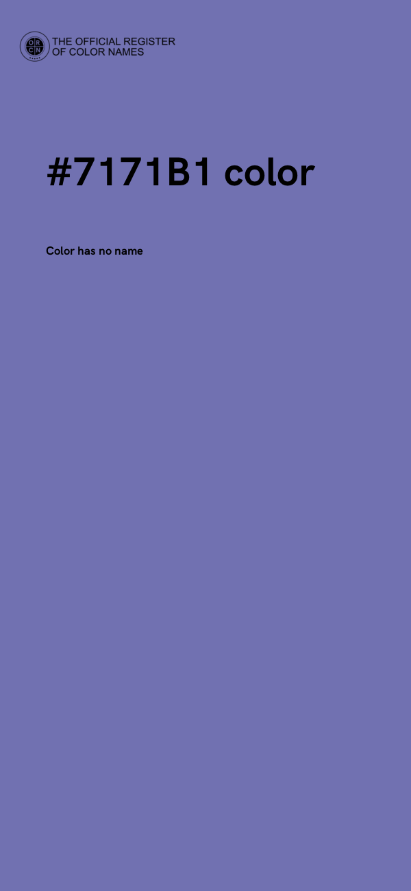#7171B1 color image