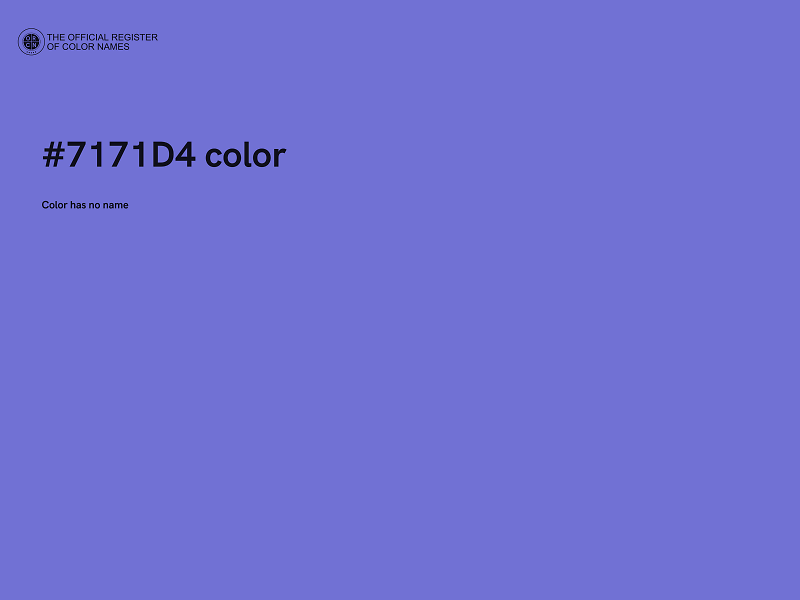 #7171D4 color image