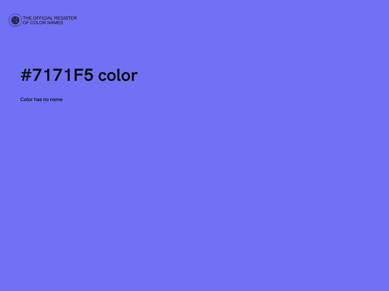 #7171F5 color image