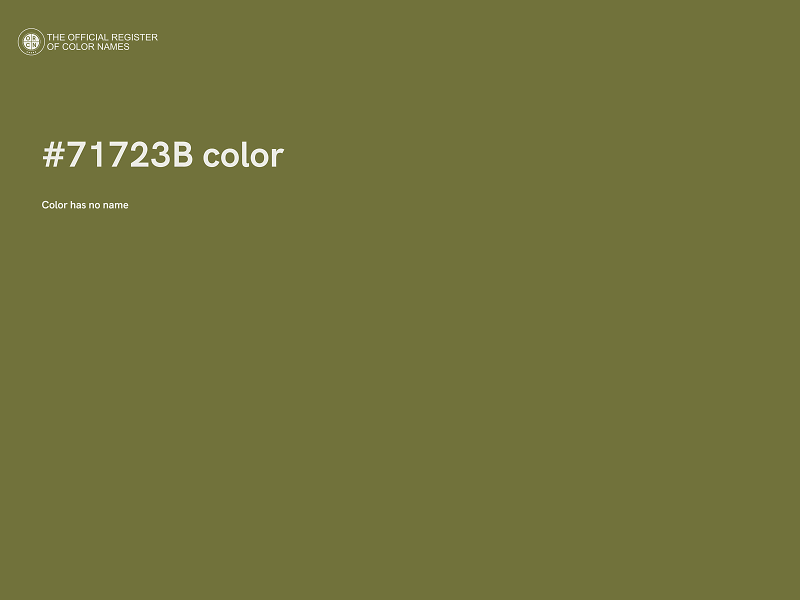 #71723B color image