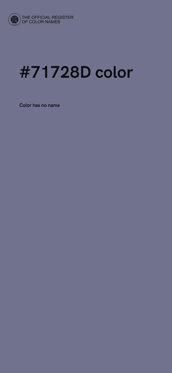 #71728D color image