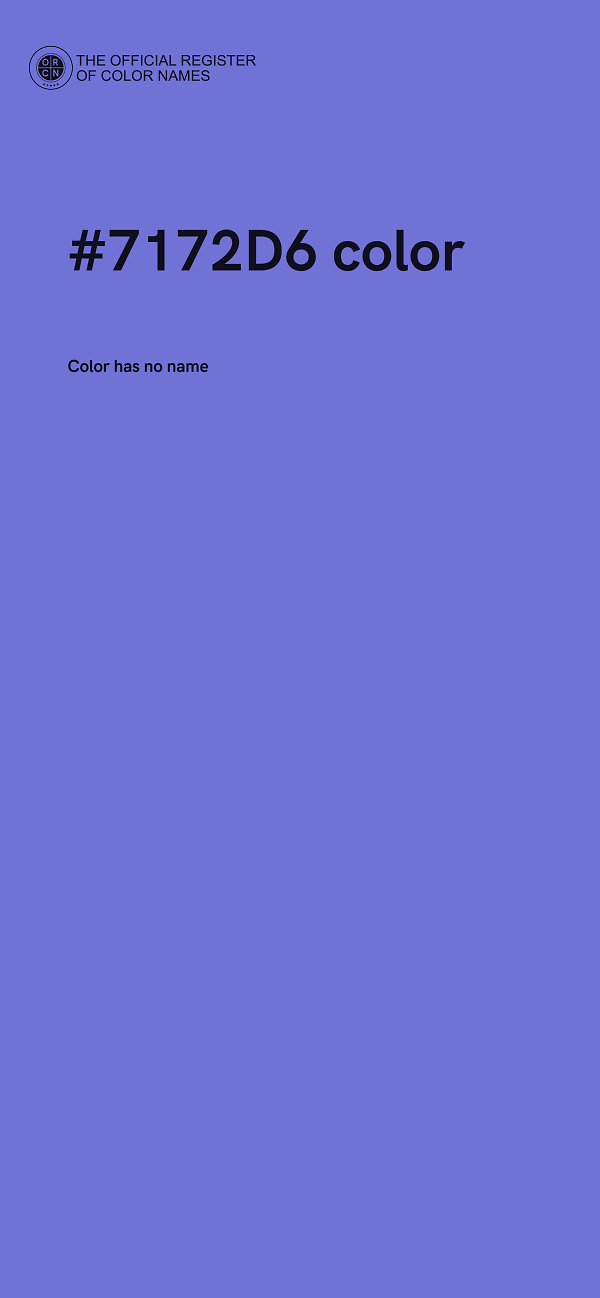 #7172D6 color image